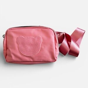 Fanny Pack w Pink Bear and Number Stickers